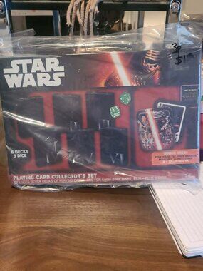 NEW Sealed Star Wars Playing Card Collector’s Set plus Dice and Tin